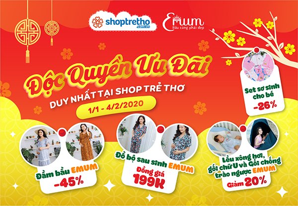 [Siêu khuyến mại] Thương hiệu Emum giám giá đồng loạt tới 45%