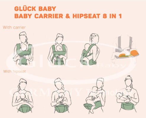 địu em bé Gluck Baby 8 trong 1