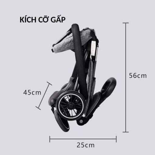 Chiếc xe đẩy Baobaohao V2 được gập siêu gọn