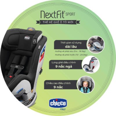 Ghế ngồi oto Chicco Nextfit Sport Ghế ngồi oto Chicco Nextfit Sport