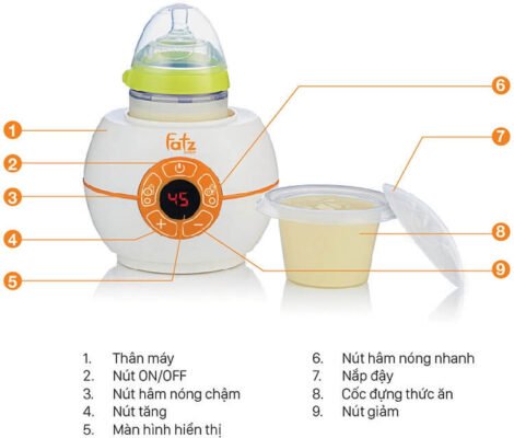 Máy hâm sữa diện tử Fatz Baby FB3028SL